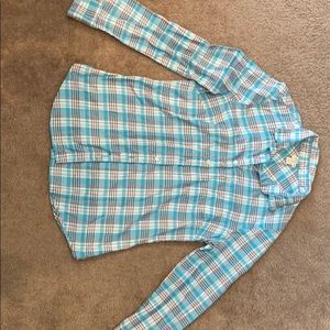 J crew long sleeve plaid shirt